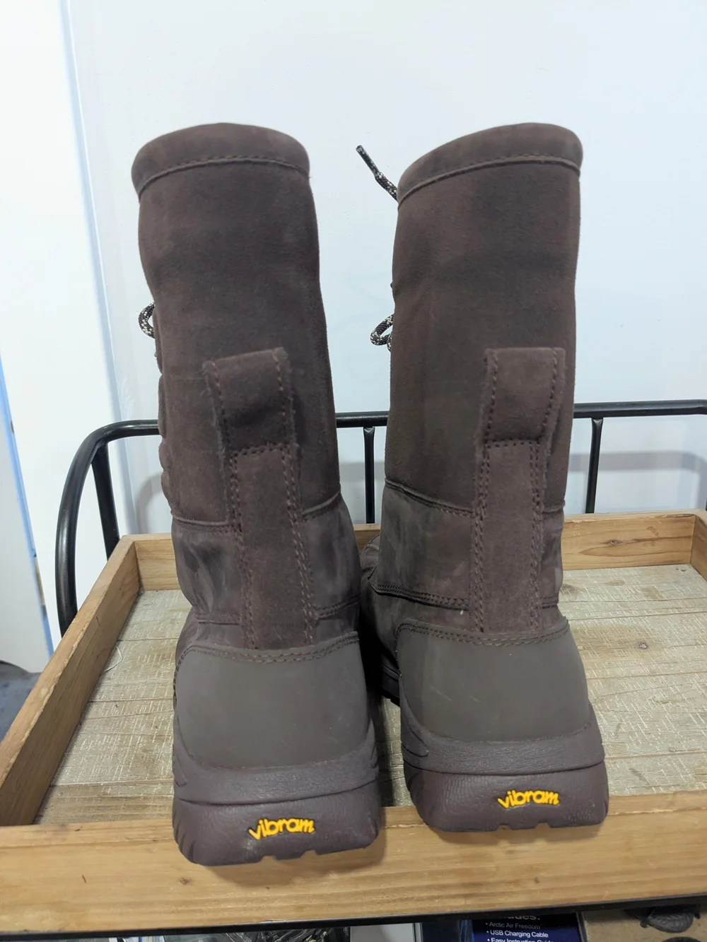 UGG Men's Brown Lace-Up Winter Boots